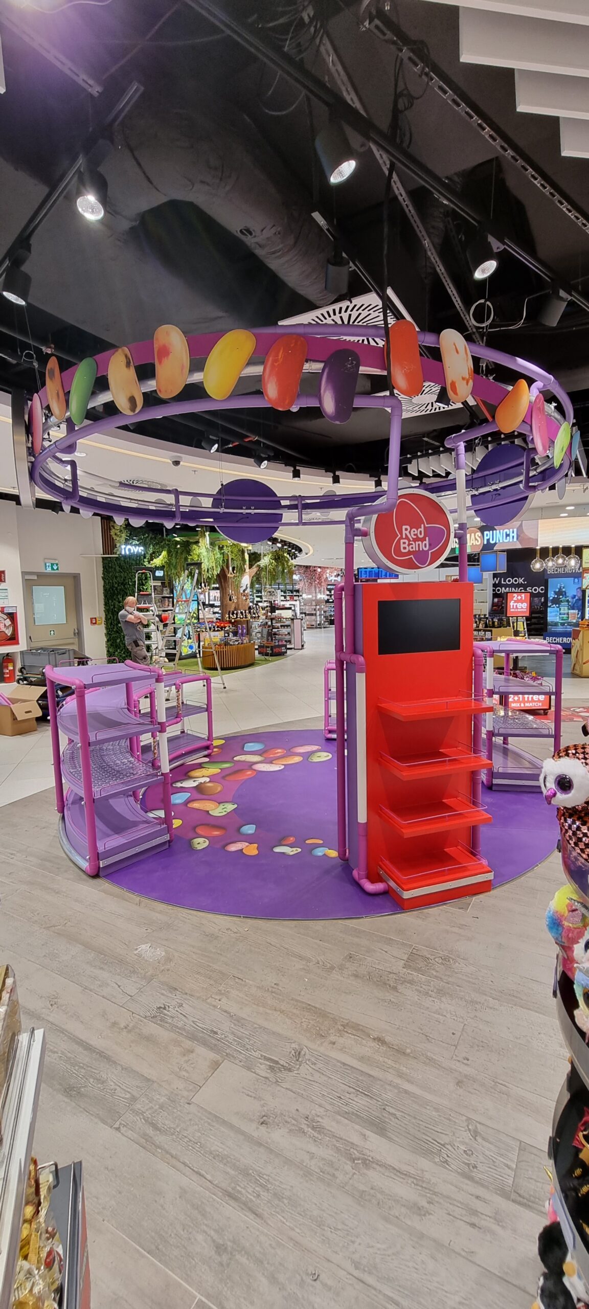 The Jelly Bean Factory-interactieve display winkelmeubel